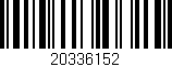 Código de barras (EAN, GTIN, SKU, ISBN): '20336152'
