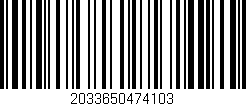 Código de barras (EAN, GTIN, SKU, ISBN): '2033650474103'