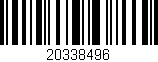 Código de barras (EAN, GTIN, SKU, ISBN): '20338496'