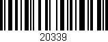 Código de barras (EAN, GTIN, SKU, ISBN): '20339'