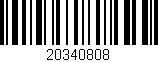Código de barras (EAN, GTIN, SKU, ISBN): '20340808'