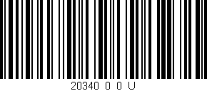 Código de barras (EAN, GTIN, SKU, ISBN): '20340_0_0_U'
