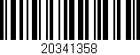 Código de barras (EAN, GTIN, SKU, ISBN): '20341358'