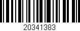 Código de barras (EAN, GTIN, SKU, ISBN): '20341383'