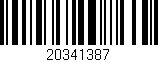 Código de barras (EAN, GTIN, SKU, ISBN): '20341387'
