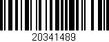 Código de barras (EAN, GTIN, SKU, ISBN): '20341489'