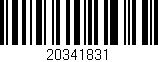 Código de barras (EAN, GTIN, SKU, ISBN): '20341831'