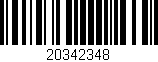 Código de barras (EAN, GTIN, SKU, ISBN): '20342348'