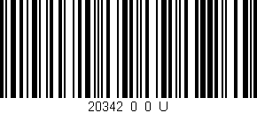 Código de barras (EAN, GTIN, SKU, ISBN): '20342_0_0_U'