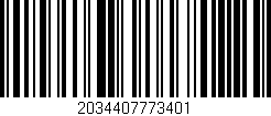Código de barras (EAN, GTIN, SKU, ISBN): '2034407773401'