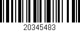 Código de barras (EAN, GTIN, SKU, ISBN): '20345483'