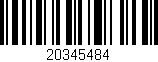 Código de barras (EAN, GTIN, SKU, ISBN): '20345484'