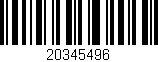 Código de barras (EAN, GTIN, SKU, ISBN): '20345496'
