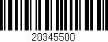 Código de barras (EAN, GTIN, SKU, ISBN): '20345500'