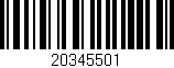 Código de barras (EAN, GTIN, SKU, ISBN): '20345501'