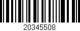 Código de barras (EAN, GTIN, SKU, ISBN): '20345508'
