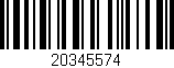 Código de barras (EAN, GTIN, SKU, ISBN): '20345574'