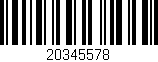 Código de barras (EAN, GTIN, SKU, ISBN): '20345578'