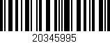 Código de barras (EAN, GTIN, SKU, ISBN): '20345995'