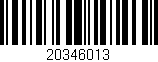 Código de barras (EAN, GTIN, SKU, ISBN): '20346013'