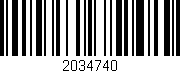 Código de barras (EAN, GTIN, SKU, ISBN): '2034740'