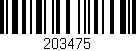 Código de barras (EAN, GTIN, SKU, ISBN): '203475'