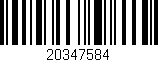 Código de barras (EAN, GTIN, SKU, ISBN): '20347584'