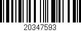Código de barras (EAN, GTIN, SKU, ISBN): '20347593'