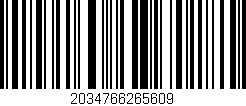 Código de barras (EAN, GTIN, SKU, ISBN): '2034766265609'