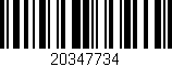 Código de barras (EAN, GTIN, SKU, ISBN): '20347734'
