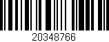 Código de barras (EAN, GTIN, SKU, ISBN): '20348766'