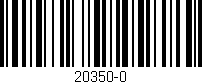 Código de barras (EAN, GTIN, SKU, ISBN): '20350-0'