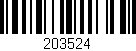 Código de barras (EAN, GTIN, SKU, ISBN): '203524'