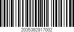Código de barras (EAN, GTIN, SKU, ISBN): '2035382917002'