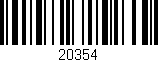 Código de barras (EAN, GTIN, SKU, ISBN): '20354'