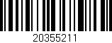 Código de barras (EAN, GTIN, SKU, ISBN): '20355211'