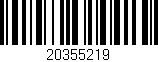 Código de barras (EAN, GTIN, SKU, ISBN): '20355219'