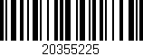 Código de barras (EAN, GTIN, SKU, ISBN): '20355225'