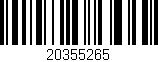 Código de barras (EAN, GTIN, SKU, ISBN): '20355265'