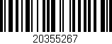 Código de barras (EAN, GTIN, SKU, ISBN): '20355267'