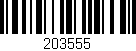 Código de barras (EAN, GTIN, SKU, ISBN): '203555'