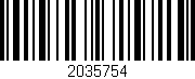 Código de barras (EAN, GTIN, SKU, ISBN): '2035754'