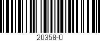 Código de barras (EAN, GTIN, SKU, ISBN): '20358-0'