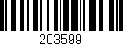 Código de barras (EAN, GTIN, SKU, ISBN): '203599'