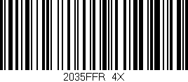 Código de barras (EAN, GTIN, SKU, ISBN): '2035FFR/4X'