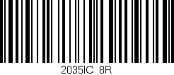 Código de barras (EAN, GTIN, SKU, ISBN): '2035IC/8R'