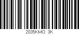 Código de barras (EAN, GTIN, SKU, ISBN): '2035KMO/3K'