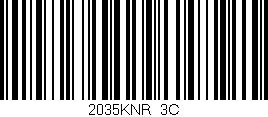 Código de barras (EAN, GTIN, SKU, ISBN): '2035KNR/3C'