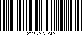 Código de barras (EAN, GTIN, SKU, ISBN): '2035KRG/K4B'