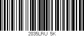 Código de barras (EAN, GTIN, SKU, ISBN): '2035LRU/5K'
